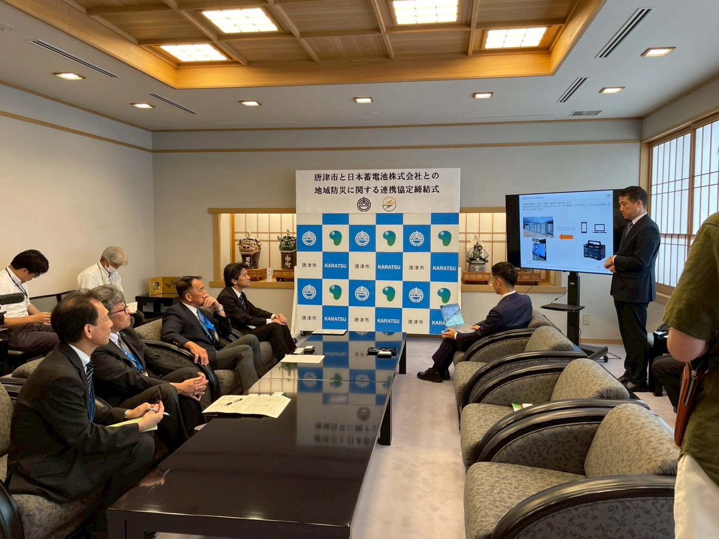 写真03：唐津市と防災協定を締結